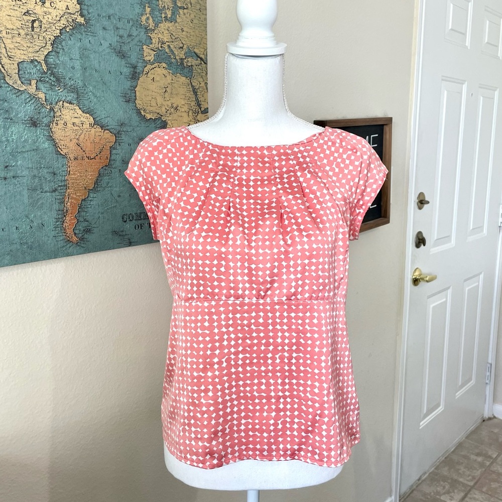 George Me • Pink Diamond Print Blouse